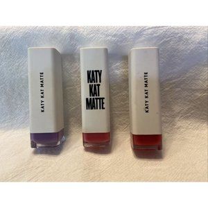 Three COVERGIRL Katy Kat Lipstick KP03 Magenta Minx KP08 Cosmo Kitty Catoure K06